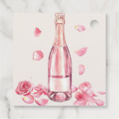  Floral Champagne | Bridal Shower Brunch フェイバータグ (裏面)