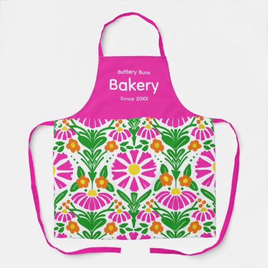 Floral Charm Custom エプロン (正面)