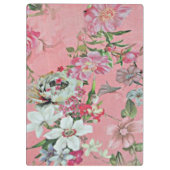 Floral Cherry Blossom Pattern Notepad Notebook クリップボード (裏面)