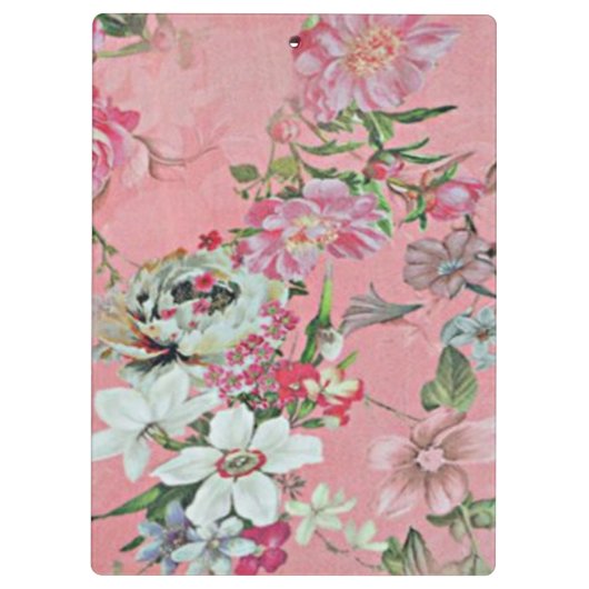 Floral Cherry Blossom Pattern  Notepad Notebook クリップボード (裏面)