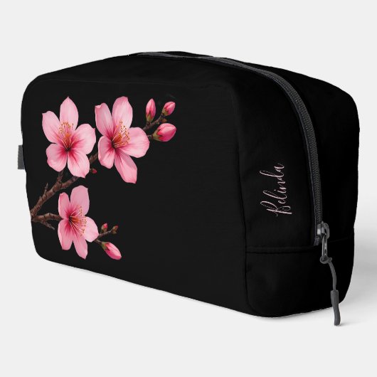 Floral Cherry Blossoms Black Pink | Your Name ドップキット (右コーナー)