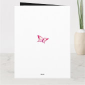 Floral Cherry Blossoms Happy Birthday カード (裏面)