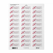 Floral Cherry Blossoms Light Gray Marble ラベル (フルシート)