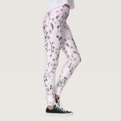Floral Cherry Blossoms Pink レギンス (右)