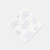 Floral Chintz Chinoiserie Blue Toile Wedding スタンダードカクテルナプキン (角)