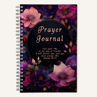 Floral Christian Prayer Journal ノートブック