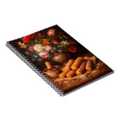 Floral Churros Still Life | Monogram ノートブック (右側)