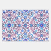 Floral Circle Pattern, William Morris ラッピングペーパーシート (正面)