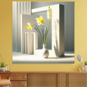 Floral Clarity キャンバスプリント (インサイチュ (リビング))