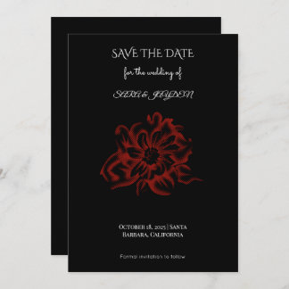 Floral Clipart – Abstract Flower Home Decor Design セーブザデート