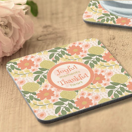 Floral Coaster Set – Gratitude-Inspired Home Decor コースター