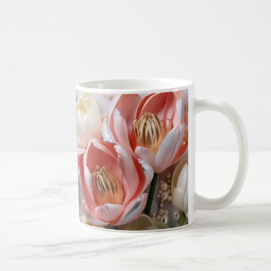 Floral Coffee Cup コーヒーマグカップ (右)