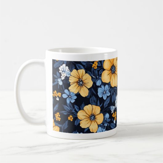 Floral Coffee Mug コーヒーマグカップ (左)
