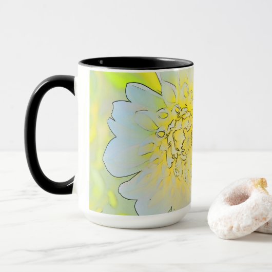 Floral Coffee Mug マグカップ (ドーナツ付き)