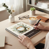 Floral Coffee Mug Personalized ノートブック