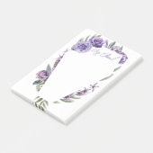 Floral Coffin Invitation Business Cards ポストイット (アングル)