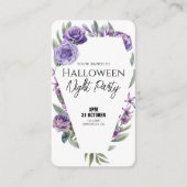 Floral Coffin Invitation Business Cards 名刺 (正面)