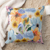 Floral Comfort Pillow  クッション (ブランケット)