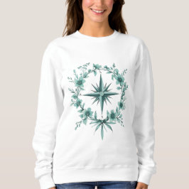 Floral Compass – Women’s Sweatshirt スウェットシャツ