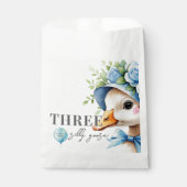 Floral Coquette Bow Silly Goose Boy Birthday  フェイバーバッグ (正面)