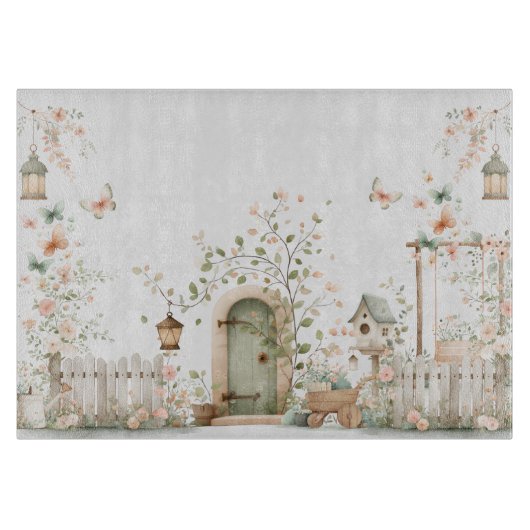 Floral Cottage Garden カッティングボード (正面)