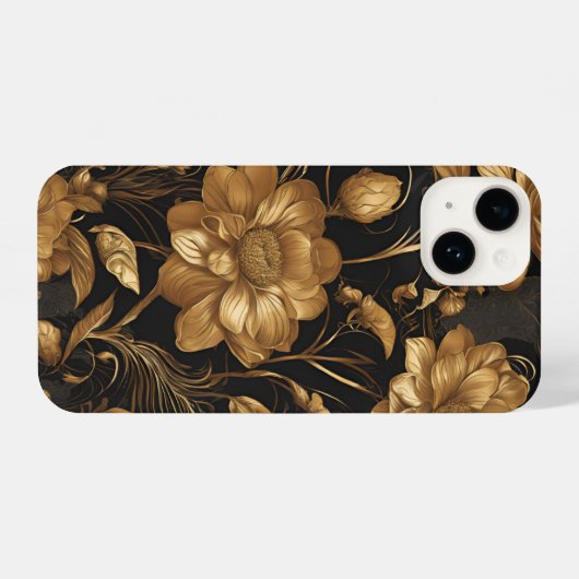 Floral cover  iPhoneケース (裏面横)
