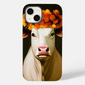 Floral cow Case-Mate iPhoneケース (裏面)