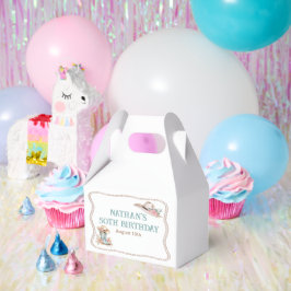 Floral Cowgirl Boots and Hat Birthday フェイバーボックス