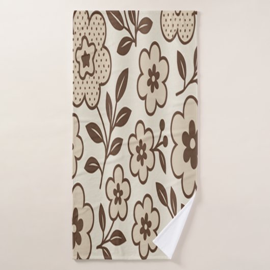 Floral Cream  バスタオル (バスタオル)