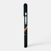 Floral Crescent Moon Celestial Case iPhone 16ケース (左側面)