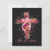 Floral Cross  'He Is Risen' シーズンカード (正面)