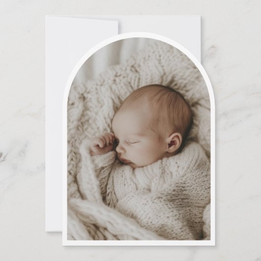 Floral Cross Modern Catholic Custom Photo Baptism 招待状 (裏面)