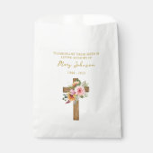 Floral Cross Seed Packet Funeral Favor Bag フェイバーバッグ (正面)