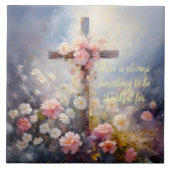 FLORAL CROSS TILE タイル (正面)