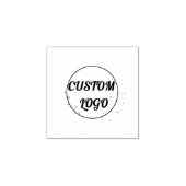 Floral Custom Logo Rubber Stamp ラバースタンプ (インプリント)