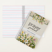 Floral Custom Name Christian Prayer Journal  ノートブック (内側)