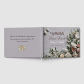 Floral Customizable Wedding Guest Guest Book ゲストブック (全面)