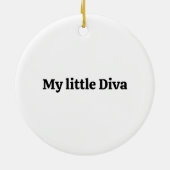 Floral cute pink rabbit easter セラミックオーナメント (裏面)