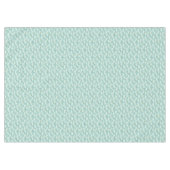 Floral Daisies Pattern Teal Blue & Olive Green テーブルクロス (正面(横))