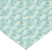 Floral Daisies Pattern Teal Blue & Olive Green テーブルクロス (アングル)