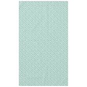 Floral Daisies Pattern Teal Blue & Olive Green テーブルクロス (正面)