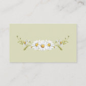 Floral Daisy Botanical Baby Shower Books For Baby エンクロージャーカード (裏面)