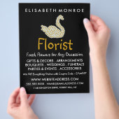 Floral Daisy Swan, Floristry Advertising チラシ (手)