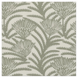 floral damask elegant vintage classic chic green ファブリック