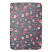 Floral Dark Modern バスマット (正面縦)