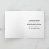 Floral Daughter And Husband Anniversary カード (内部)