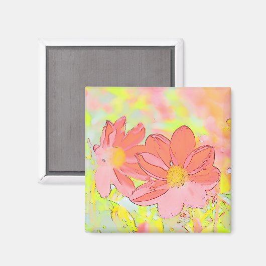 Floral Decorative Magnet マグネット (正面/裏面)