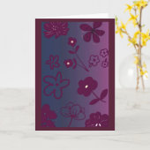 Floral Design カード (黄色い花)