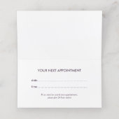 Floral Design Events Appointment Card 予約カード (内部開封)