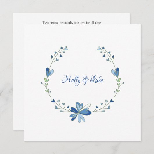 Floral Design in Blue for a Spring Outdoor Event (正面/裏面)